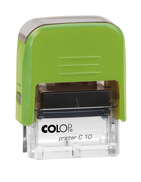COLOP PRINTER C10 YEŞİL KASA SİYAH KEÇE - 10X27MM ürün görseli 1