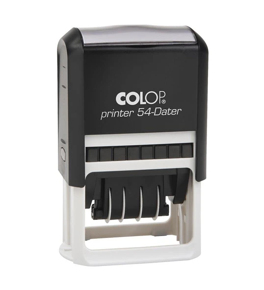 COLOP PRINTER 54 TARİH KAŞE(TR) SİYAH KASA SİYAH KEÇE - 40X50MM ürün görseli 1