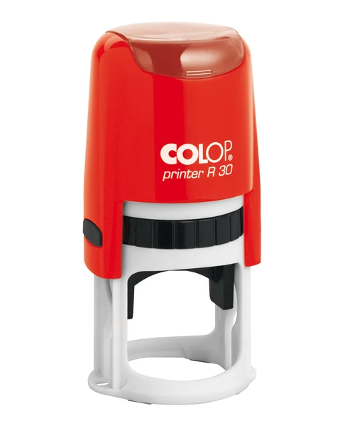 COLOP R30 YUVARLAK KIRMIZI KASA SİYAH KEÇE - 30MM ürün görseli 1