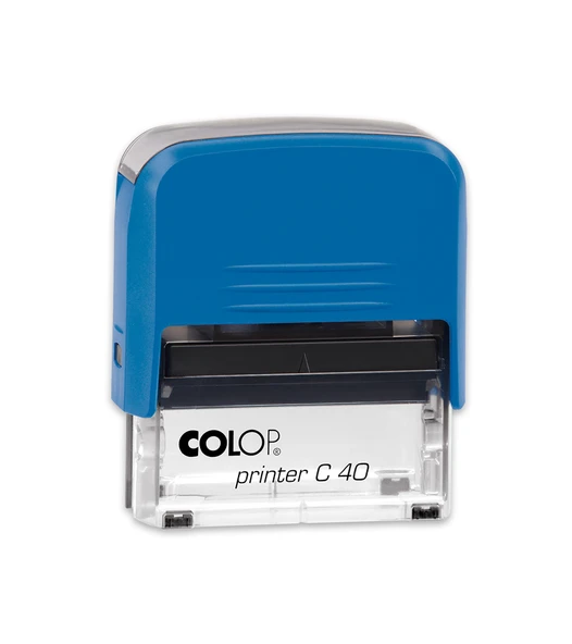 COLOP PRINTER C40 MAVİ KASA MAVİ KEÇE - 23X59MM ürün görseli 1