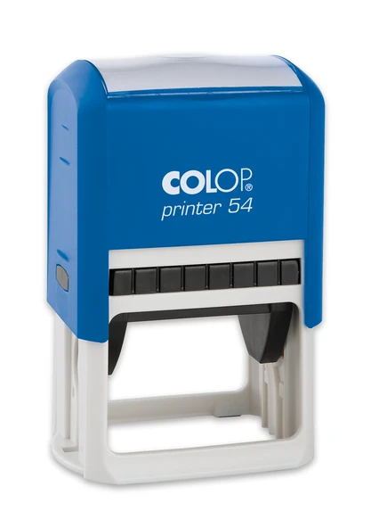 COLOP PRINTER 54 MAVİ KASA SİYAH KEÇE - 40X50MM ürün görseli 1