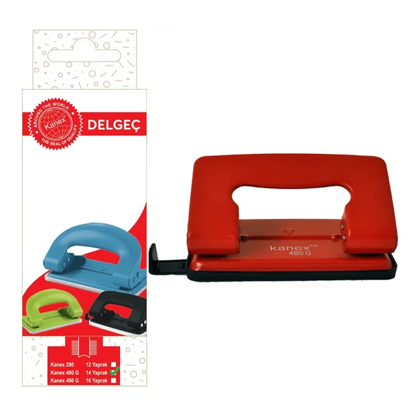 KANEX DELGEÇ 480G KIRMIZI BLİSTER - 14SAYFA ürün görseli 1