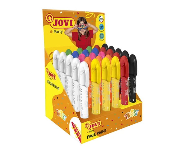 JOVI 193 YÜZ BOYASI STİK KALEM 6 RENK - 30'LU SET ürün görseli 1