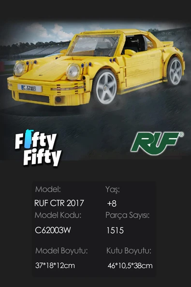 Cada Ruf Ctr 2017 -C62003W (1515 Parça) Profesyonel Oyuncak Yapım Seti - Resim 3