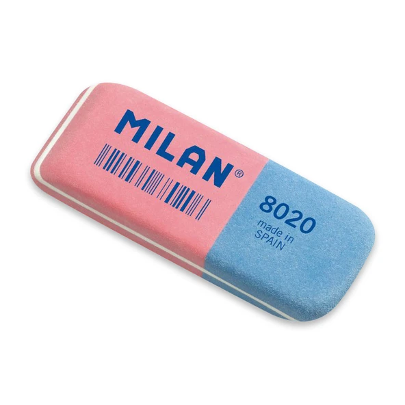 MILAN CCM8020 SENTETİK SİLGİ - ÇİFT RENKLİ - 20ADET ürün görseli 1
