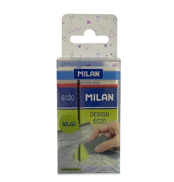 MILAN DESIGN 6020 SİLGİ BLİSTER - 3LÜ ürün görseli 1
