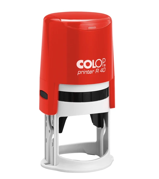 COLOP R40 YUVARLAK KIRMIZI KASA SİYAH KEÇE - 40MM ürün görseli 1