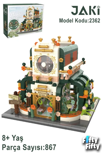 Jaki Flower House/çiçek Evi -JK2362 (867 Parça) Oyuncak Yapım Seti ürün görseli 1