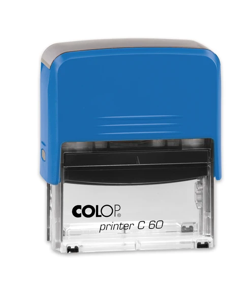 COLOP PRINTER C60 MAVİ KASA MAVİ KEÇE - 37X76MM ürün görseli 1