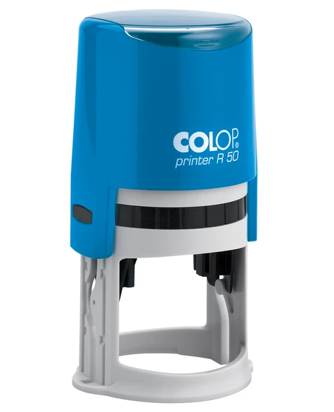 COLOP R50 YUVARLAK MAVİ KASA MAVİ KEÇE - 50MM ürün görseli 1