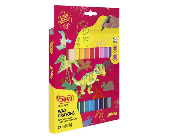 JOVI 980/24 JUMBO YUVARLAK MUM BOYA - 24'LÜ ürün görseli 1
