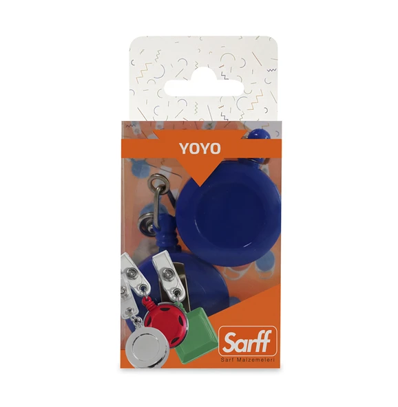 SARFF YUVARLAK KANCALI MAVİ EKO YOYO BLİSTER - 2ADET ürün görseli 1