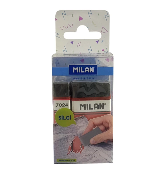 MILAN NATA NEGRA 7024CF SİLGİ BLİSTER - 3LÜ ürün görseli 1