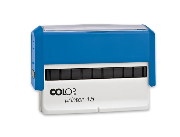 COLOP PRINTER 15 MAVİ KASA MAVİ KEÇE - 10X69MM ürün görseli 1