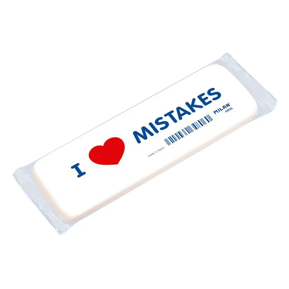 MILAN CNM4806 ESNEK SENTETİK SİLGİ(I LOVE MISTAKES) - 6ADET ürün görseli 1