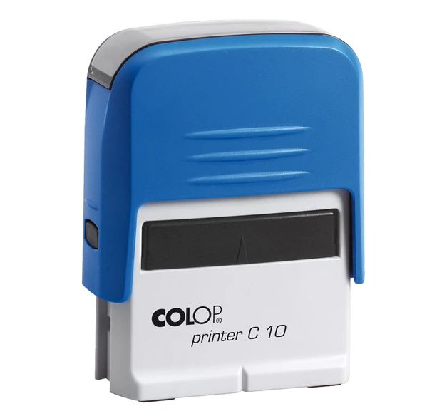 COLOP PRINTER C10 MAVİ KASA MAVİ KEÇE - 10X27MM - Resim 2