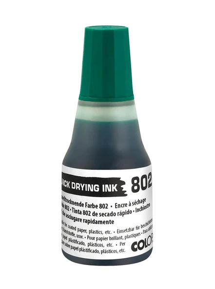 COLOP 802 25ML ÇABUK KURUYAN MÜREKKEP YEŞİL ürün görseli 1