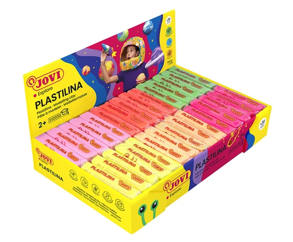 JOVI 70F 50GR KURUMAYAN OYUN HAMURU NEON 5 X 6 RENK - 30'LU KUTU ürün görseli 1