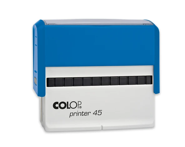 COLOP PRINTER 45 MAVİ KASA MAVİ KEÇE - 25X82MM ürün görseli 1