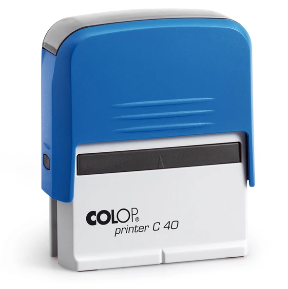 COLOP PRINTER C40 MAVİ KASA MAVİ KEÇE - 23X59MM - Resim 2