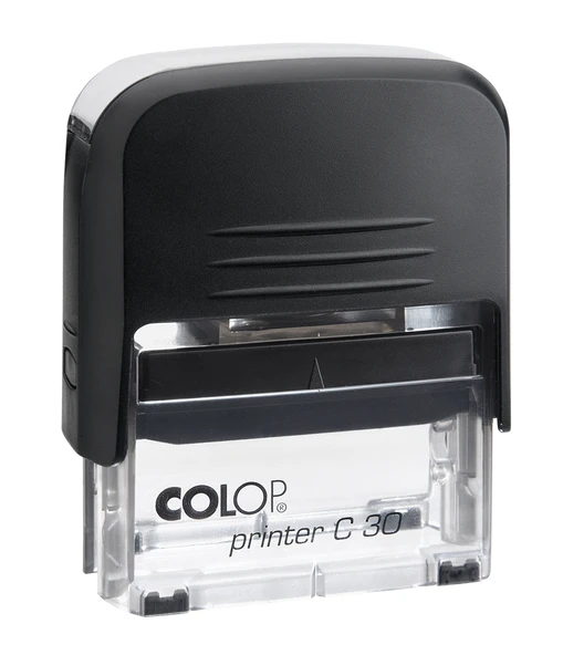 COLOP PRINTER C30 SİYAH KASA SİYAH KEÇE - 18X47MM ürün görseli 1
