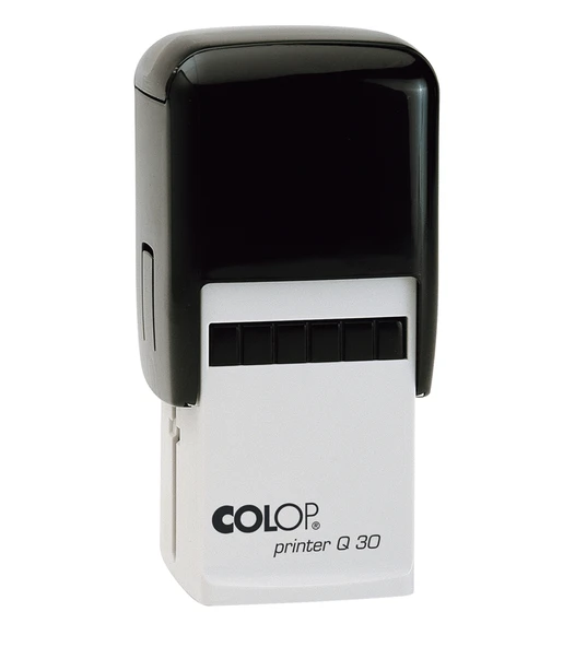 COLOP Q30 KARE SİYAH KASA SİYAH KEÇE - 30X30MM ürün görseli 1
