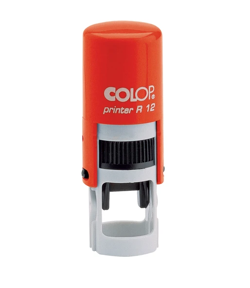 COLOP R12 YUVARLAK KIRMIZI KASA SİYAH KEÇE - 12MM ürün görseli 1
