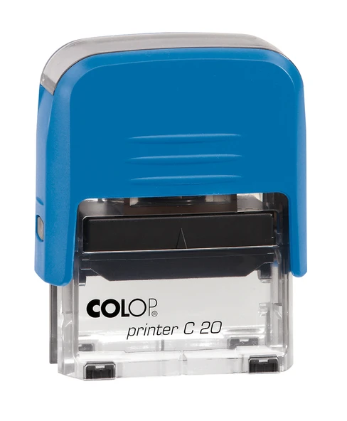 COLOP PRINTER C20 MAVİ KASA SİYAH KEÇE - 14X38MM ürün görseli 1
