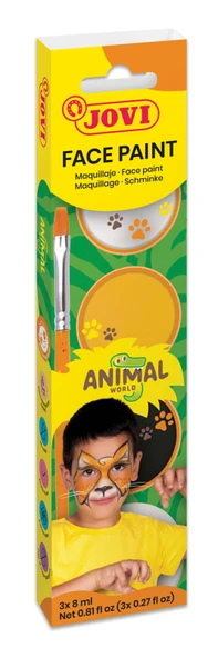 JOVI 174AN KREM YÜZ BOYASI HAYVANLAR DÜNYASI 8ML X 3 RENK ürün görseli 1