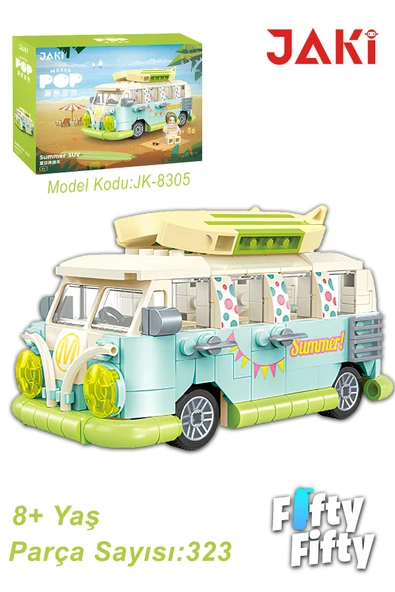 Jaki Maker Pop Tatil Otobüsü -JK8305(323 Parça) Oyuncak Yapım Seti ürün görseli 1