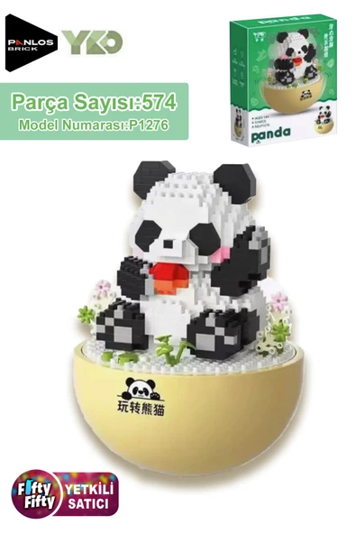 Panlos Yko Serisi Dekoratif ve Koleksiyonluk Panda Modeli 574 Parça Yapım Seti -FFP1276 ürün görseli 1