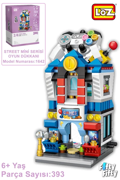 Loz Street Mini Serisi Oyun Dükkanı -LZ1642 (393 Parça) Oyuncak Yapım Seti ürün görseli 1