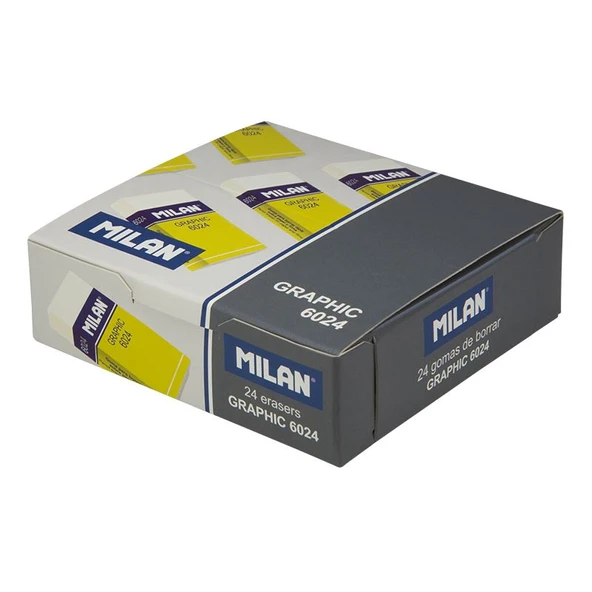 MILAN DESIGN 6024 NATA® PLASTİK SİLGİ - 24ADET ürün görseli 1