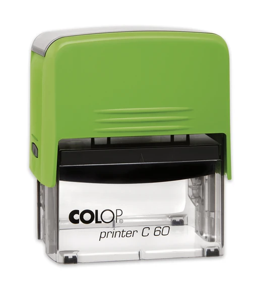 COLOP PRINTER C60 YEŞİL KASA SİYAH KEÇE - 37X76MM ürün görseli 1