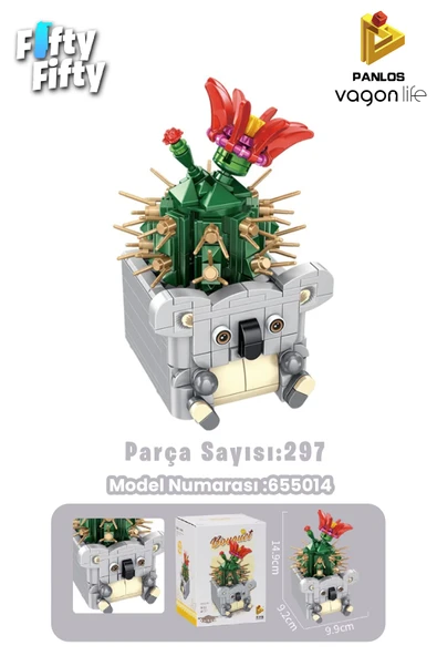 Panlos Mini Potted Plant Serisi Koala Figürü 297 Parça Oyuncak Yapım Seti -FFP655014 ürün görseli 1