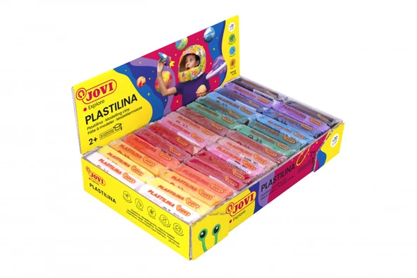JOVI 70S 50GR KURUMAYAN OYUN HAMURU ASORTİ 2 X 15 RENK - 30'LU KUTU ürün görseli 1