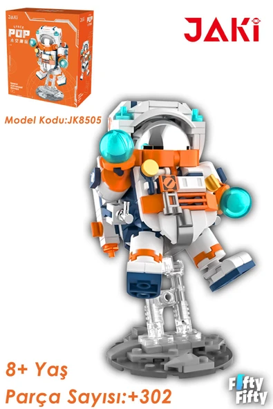 Jaki Mini Space Serisi/astronot -JK8505 (+302 Parça) Oyuncak Yapım Seti ürün görseli 1
