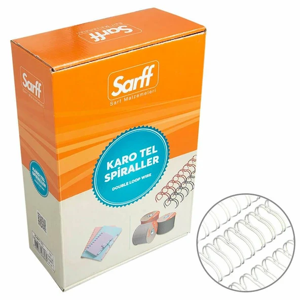 SARFF 1/2 BEYAZ KAROTEL KUTU - 50ADET - Resim 2