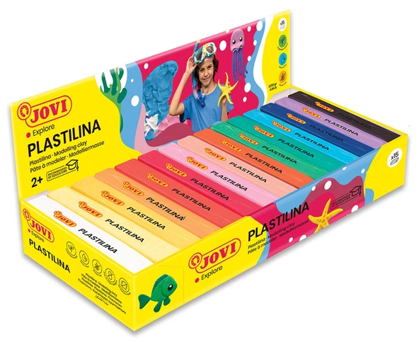 JOVI 71S 150GR KURUMAYAN OYUN HAMURU ASORTİ 15 RENK - 15'Lİ KUTU ürün görseli 1