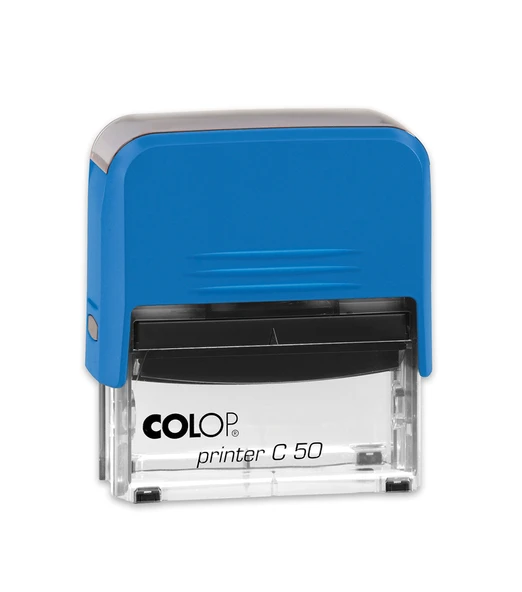 COLOP PRINTER C50 MAVİ KASA SİYAH KEÇE - 30X69MM ürün görseli 1