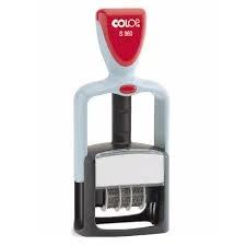 COLOP S360 TARİH KAŞE(TR) BEYAZ KASA SİYAH KEÇE - 30X45MM ürün görseli 1
