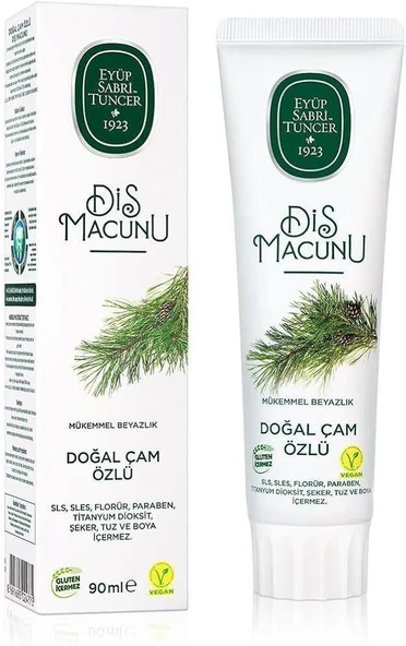 DOĞAL ÇAM ÖZLÜ DİŞ MACUNU GLUTEN İÇERMEZ (X2) ADET ürün görseli 1