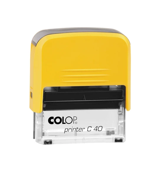 COLOP PRINTER C40 SARI KASA SİYAH KEÇE - 23X59MM ürün görseli 1
