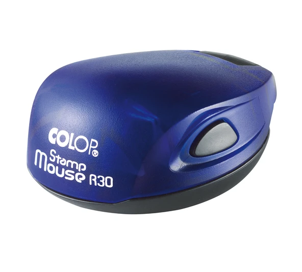 COLOP STAMP MOUSE R30 MAVİ KASA MAVİ KEÇE - 30MM ürün görseli 1
