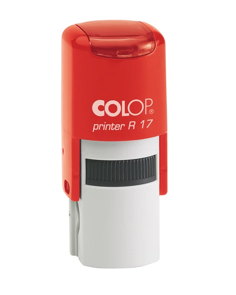 COLOP R17 YUVARLAK KIRMIZI KASA SİYAH KEÇE - 17MM ürün görseli 1