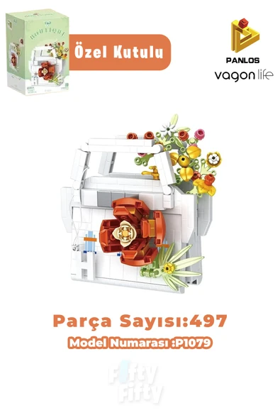 Panlos BOUTIQUE Serisi Beyaz Çanta Figürü 497 Parça Oyuncak Yapım Seti -FFP1079 ürün görseli 1