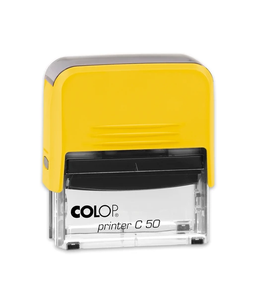 COLOP PRINTER C50 SARI KASA SİYAH KEÇE - 30X69MM ürün görseli 1