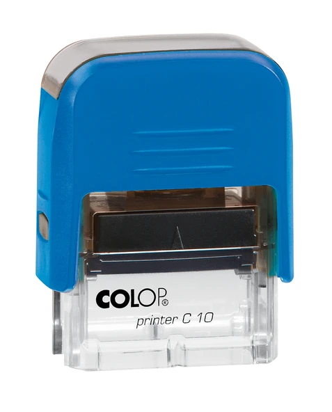 COLOP PRINTER C10 MAVİ KASA MAVİ KEÇE - 10X27MM ürün görseli 1