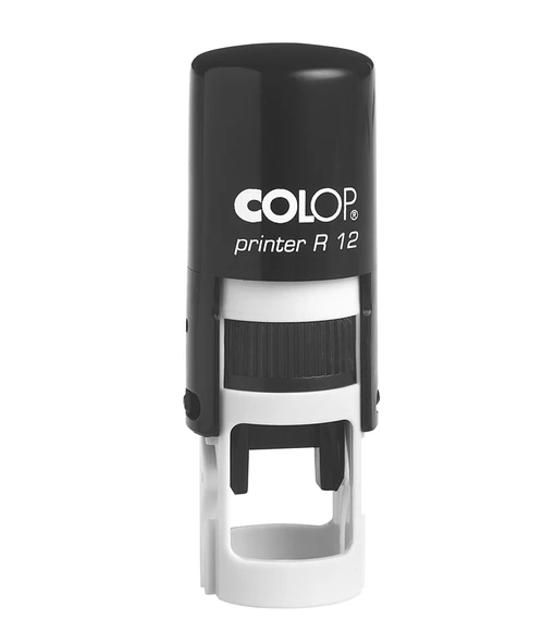 COLOP R12 YUVARLAK SİYAH KASA SİYAH KEÇE - 12MM ürün görseli 1