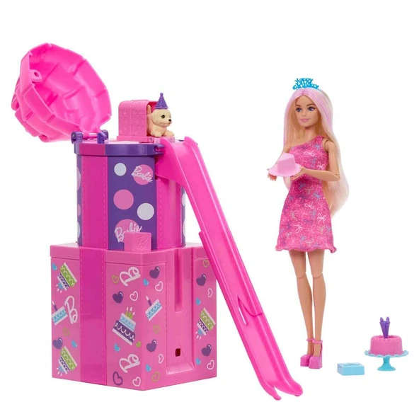 Barbie Rise and Surprise Parti Sürprizi Doğum Günü Seti JKF66 ürün görseli 1